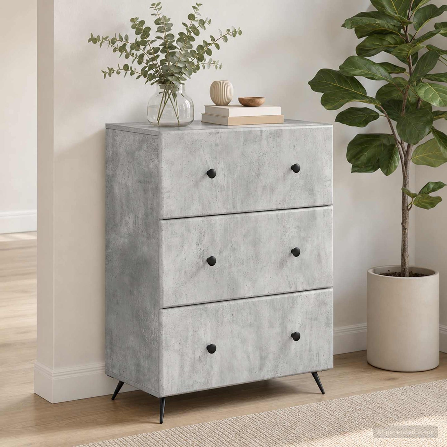 vidaXL Ντουλάπι με Συρτάρια 66 x 34,5 x 90 εκ Επεξεργασμένο Ξύλο