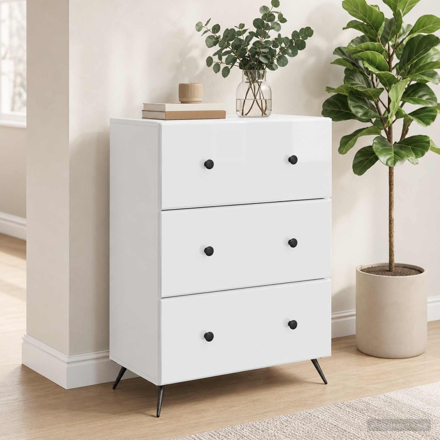 vidaXL Ντουλάπι με Συρτάρια 66 x 34,5 x 90 εκ Επεξεργασμένο Ξύλο