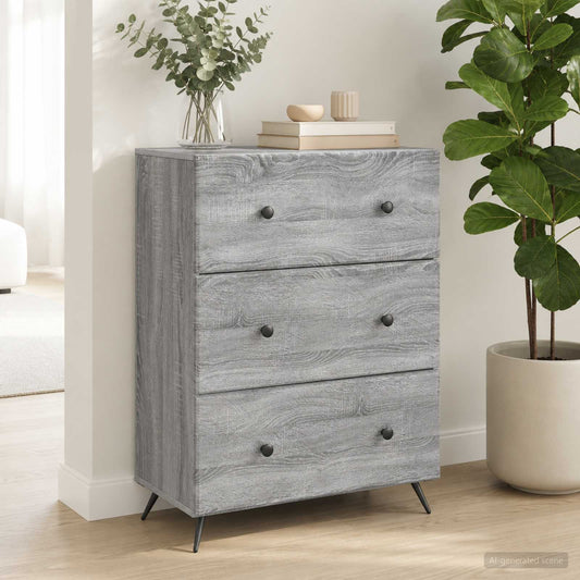 vidaXL Ντουλάπι με Συρτάρια 66 x 34,5 x 90 εκ Επεξεργασμένο Ξύλο