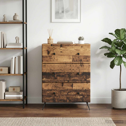 vidaXL Ντουλάπι με Συρτάρια 66 x 34,5 x 90 εκ Επεξεργασμένο Ξύλο