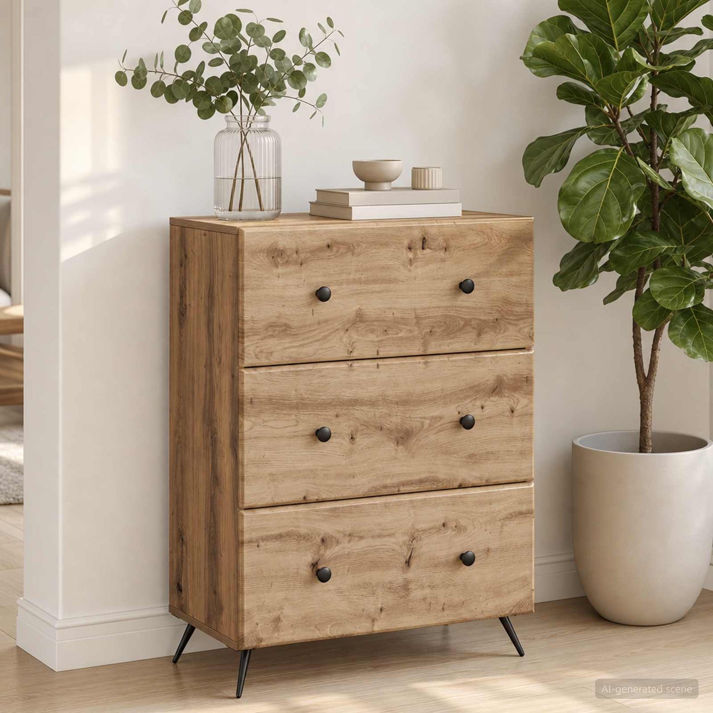 vidaXL Ντουλάπι με Συρτάρια 66 x 34,5 x 90 εκ Επεξεργασμένο Ξύλο