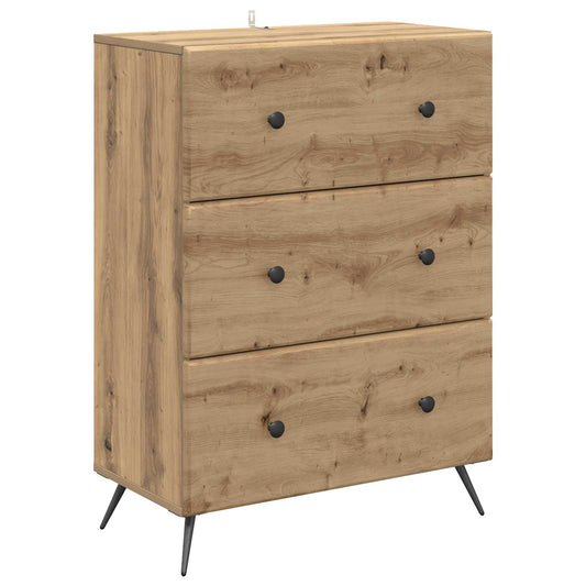 vidaXL Ντουλάπι με Συρτάρια 66 x 34,5 x 90 εκ Επεξεργασμένο Ξύλο