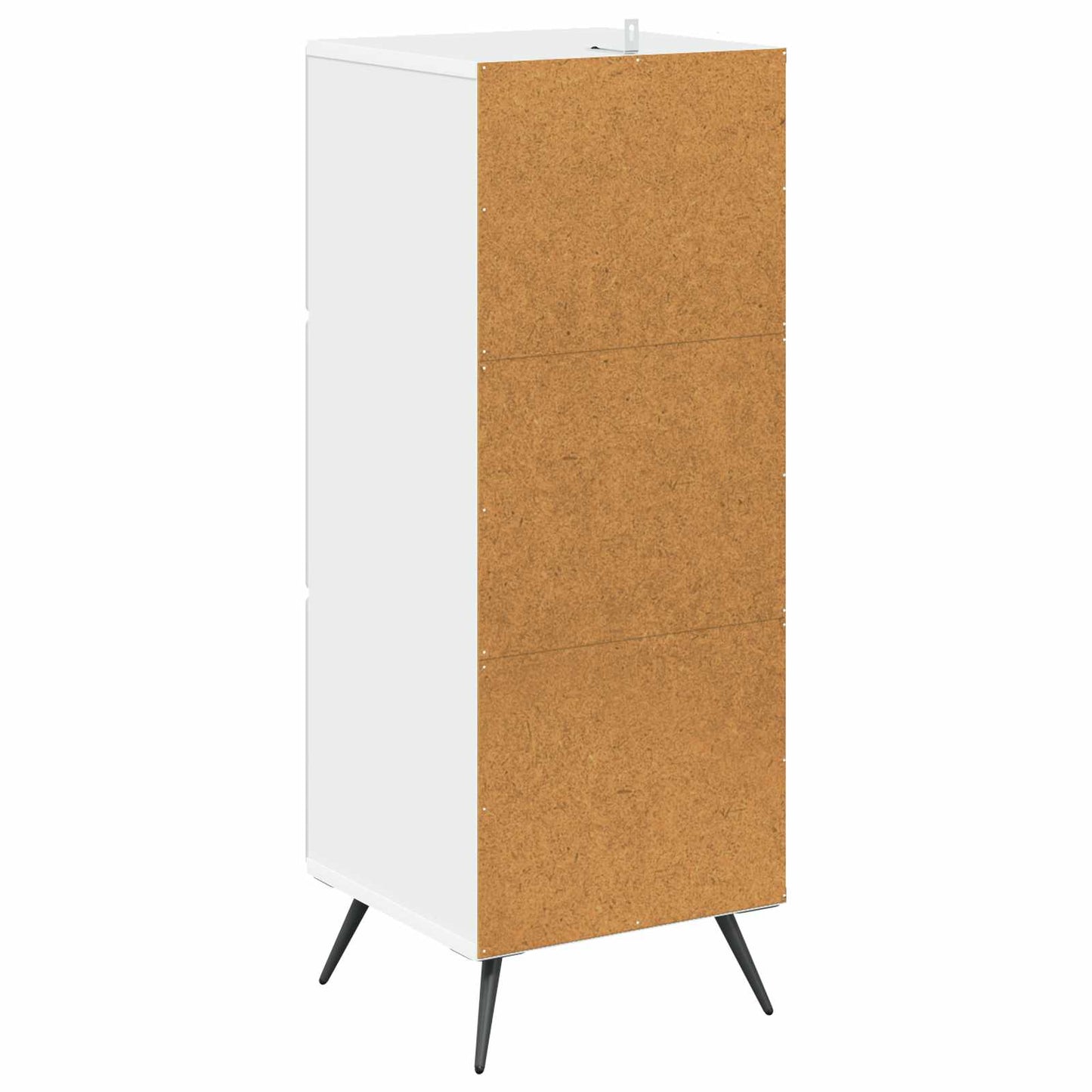 vidaXL Ντουλάπι με Συρτάρια Λευκό 33 x 34,5 x 90 εκ Επεξεργασμένο Ξύλο