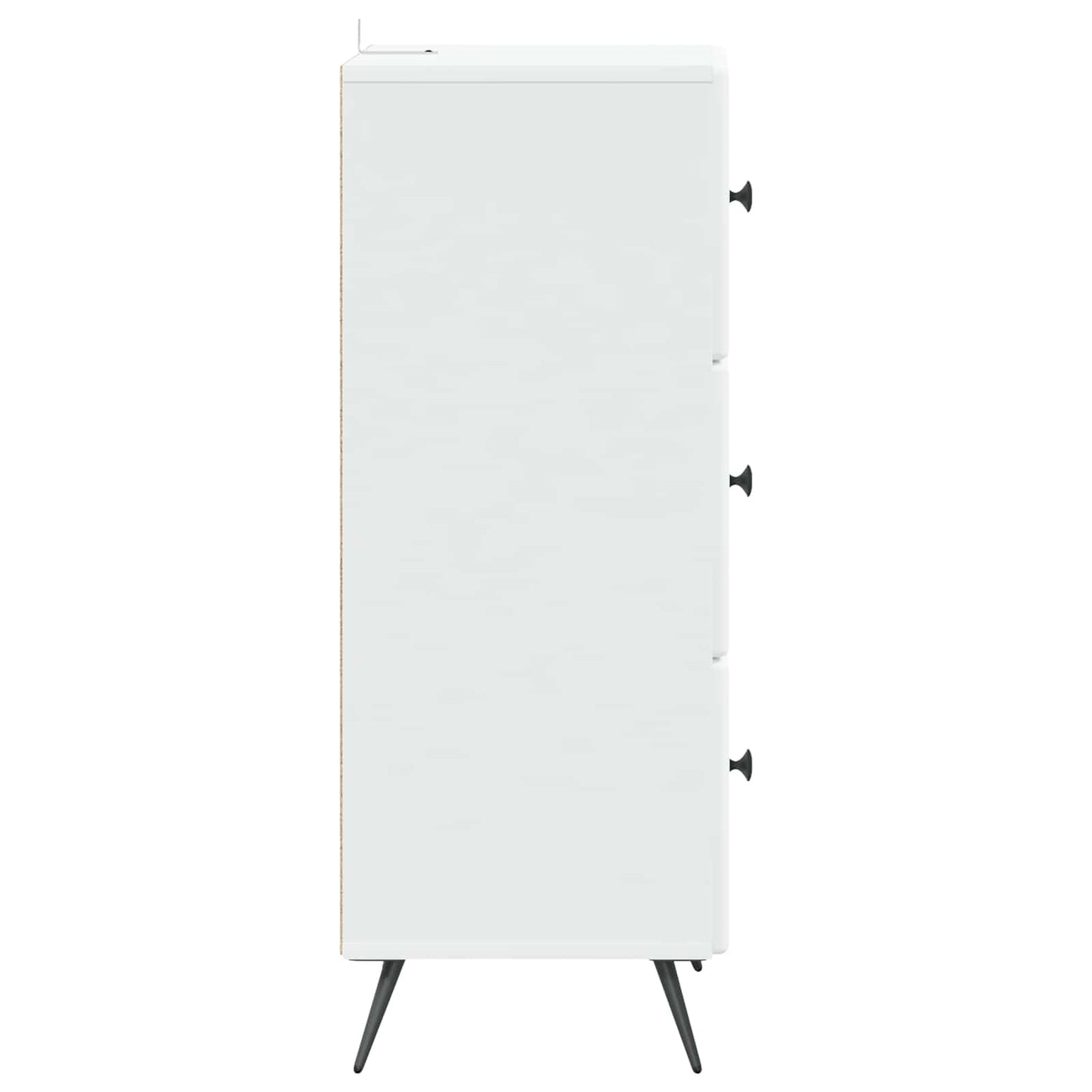 vidaXL Ντουλάπι με Συρτάρια Λευκό 33 x 34,5 x 90 εκ Επεξεργασμένο Ξύλο
