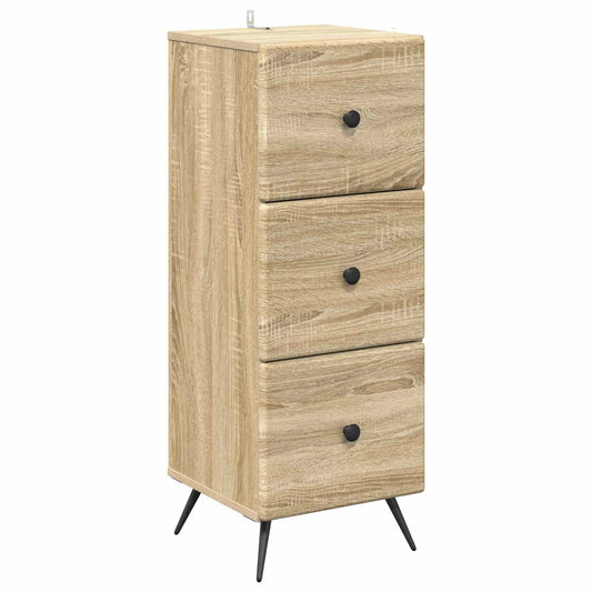 vidaXL Ντουλάπι με Συρτάρια Sonoma Δρυς 33 x 34,5 x 90 εκ