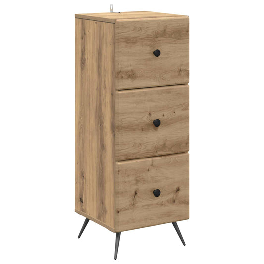 vidaXL Ντουλάπι με Συρτάρια 33 x 34,5 x 90 εκ Επεξεργασμένο Ξύλο