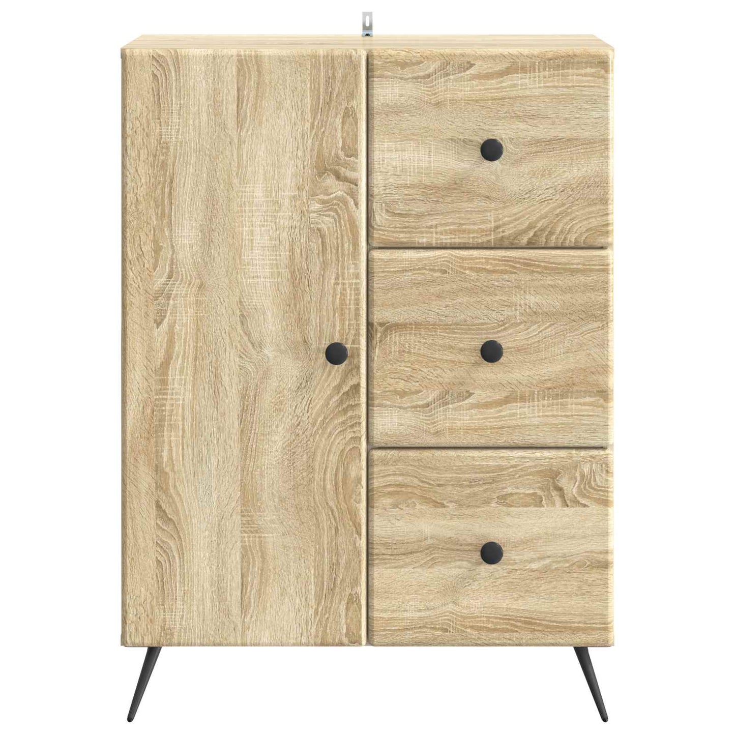 vidaXL Πλαϊνό γραφείο Sonoma Δρυς 66 x 34,5 x 90 εκ Επεξεργασμένο Ξύλο