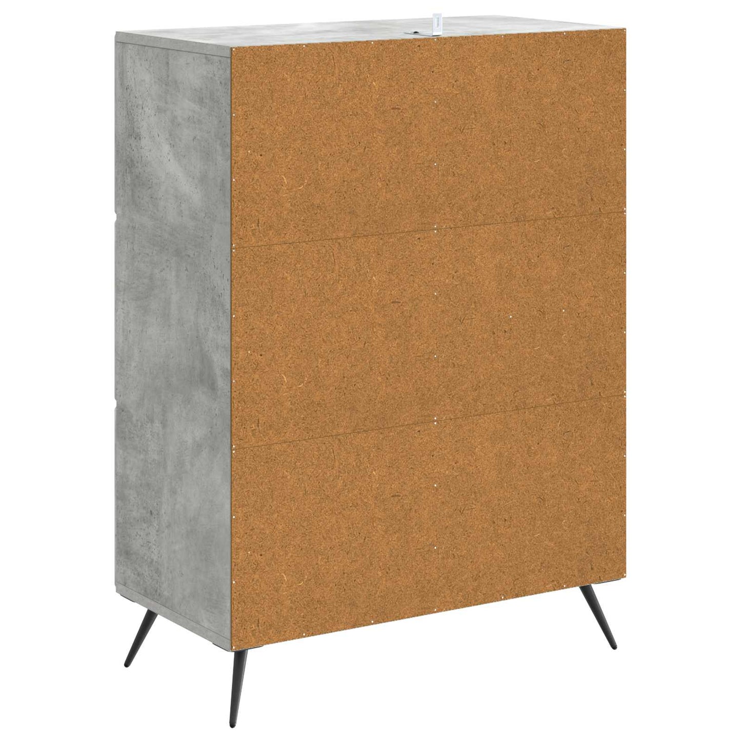 vidaXL Πλαϊνό γραφείο με συρτάρι Γκρι Σκυροδέματος 66 x 34,5 x 90 εκ