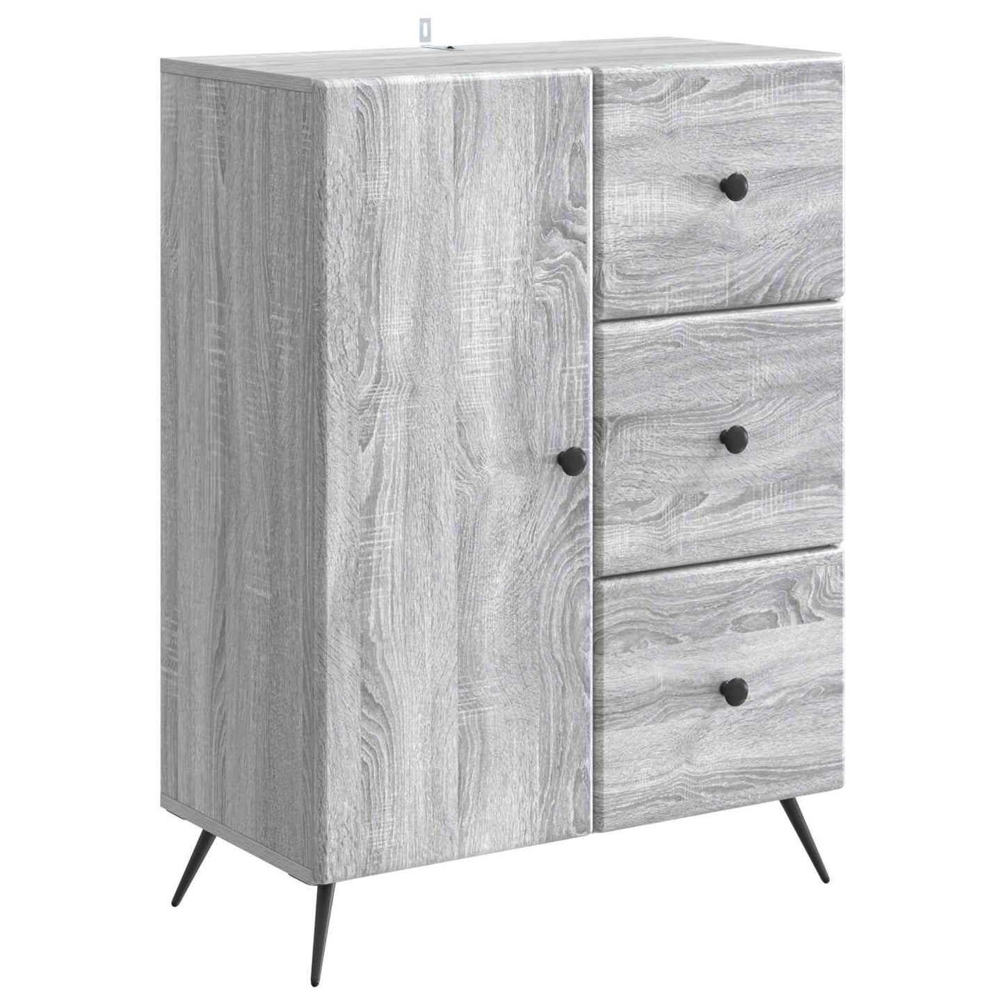 vidaXL Πλαϊνό γραφείο Γκρι Sonoma 66 x 34,5 x 90 εκ Επεξεργασμένο Ξύλο