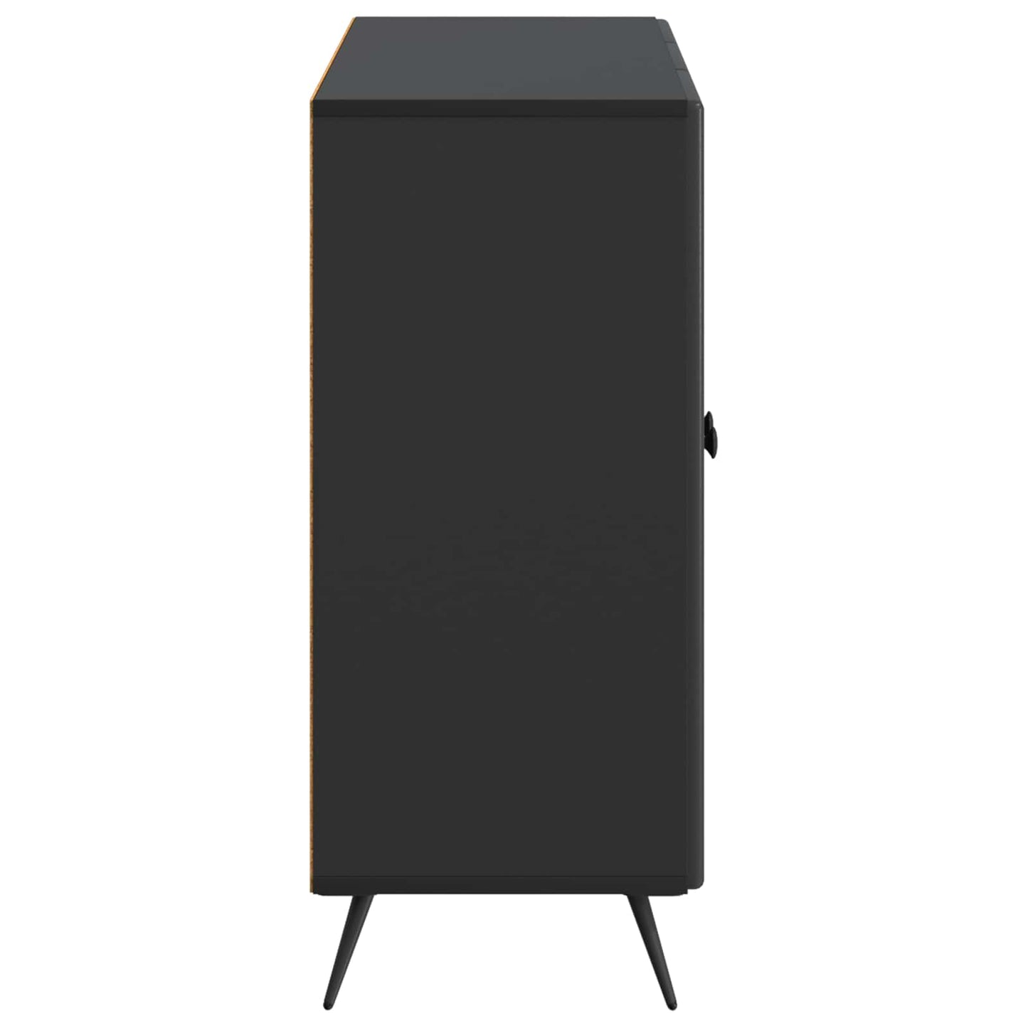 vidaXL Πλαϊνό γραφείο Μαύρο 89 x 34,5 x 80 εκ Επεξεργασμένο Ξύλο