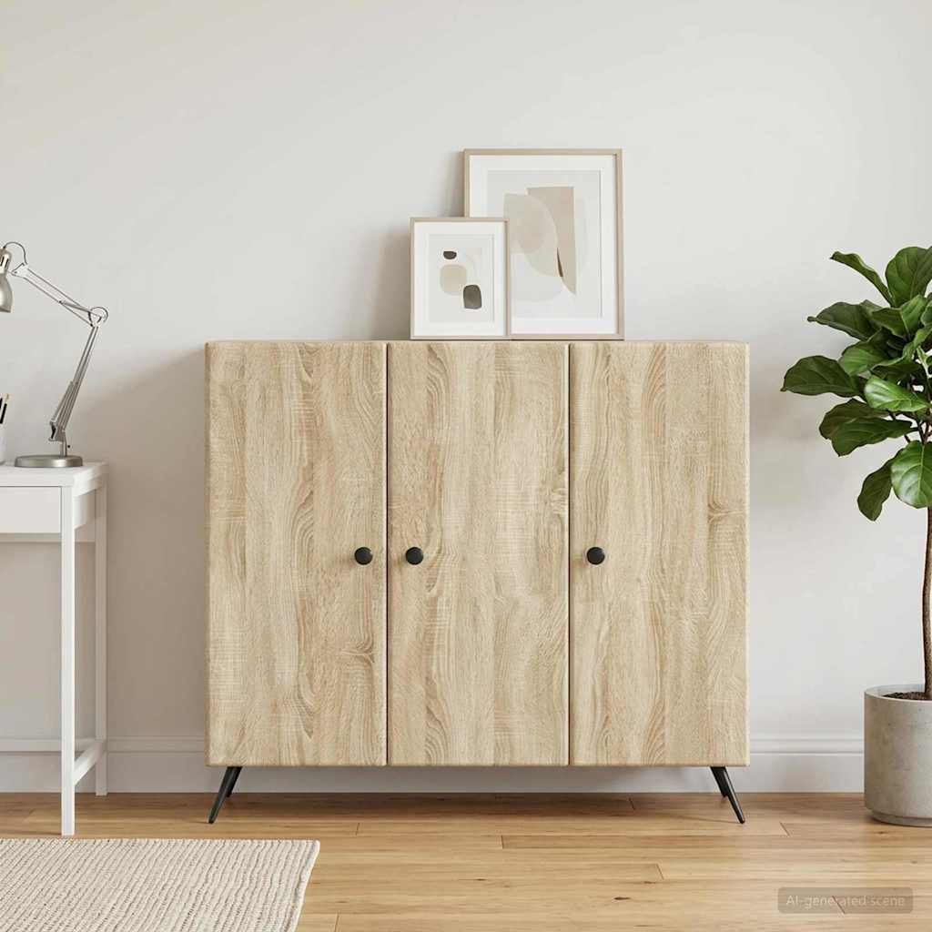 vidaXL Πλαϊνό γραφείο Sonoma Δρυς 89 x 34,5 x 80 εκ Επεξεργασμένο Ξύλο