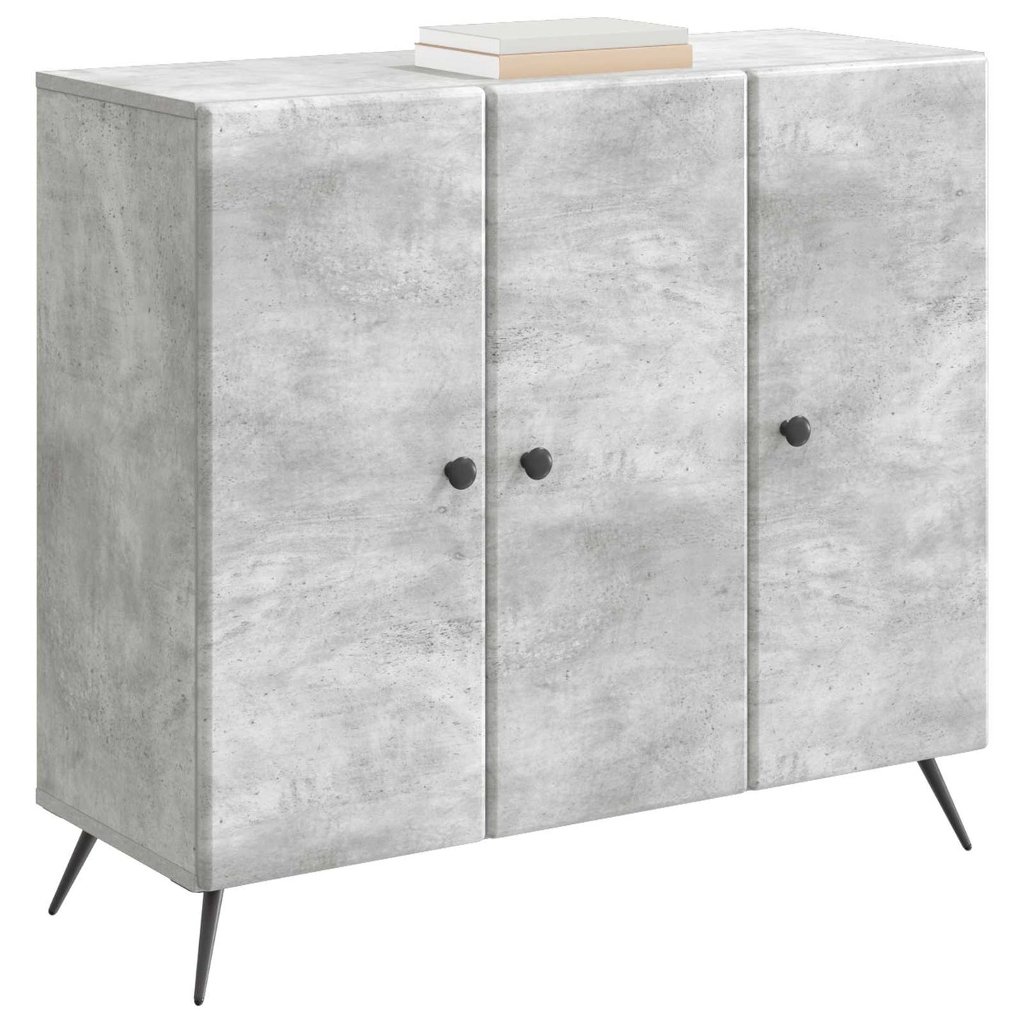 vidaXL Πλαϊνό γραφείο Γκρι Σκυροδέματος 89 x 34,5 x 80 εκ