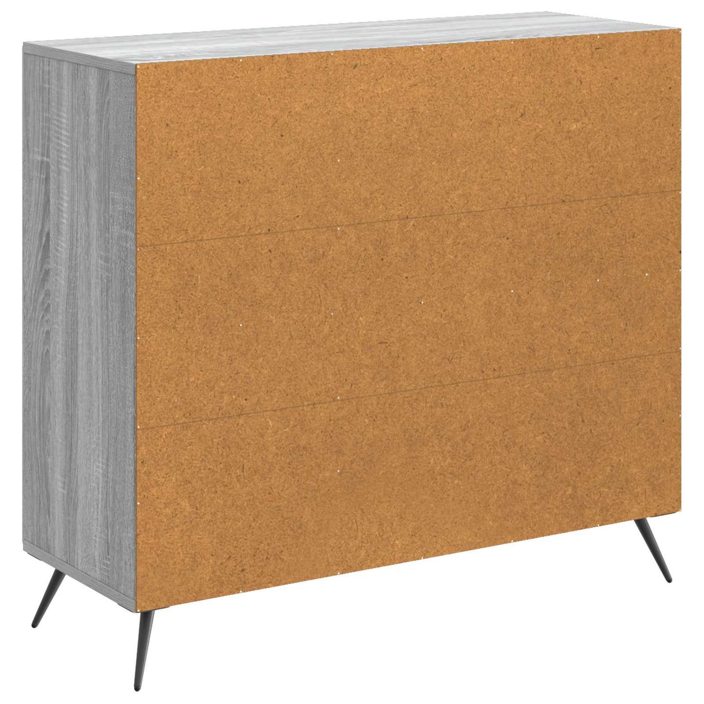 vidaXL Πλαϊνό γραφείο Γκρι Sonoma 89 x 34,5 x 80 εκ Επεξεργασμένο Ξύλο