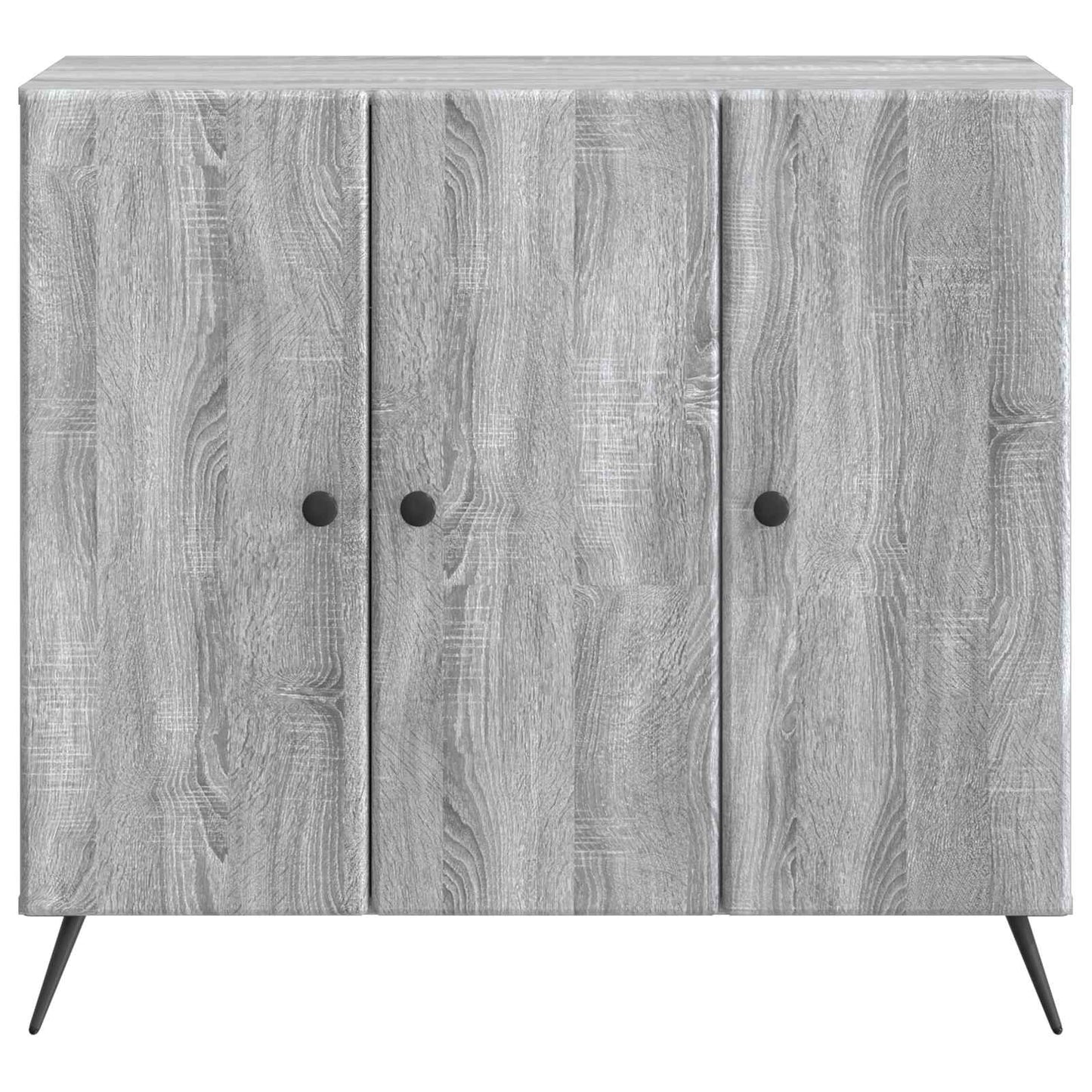 vidaXL Πλαϊνό γραφείο Γκρι Sonoma 89 x 34,5 x 80 εκ Επεξεργασμένο Ξύλο
