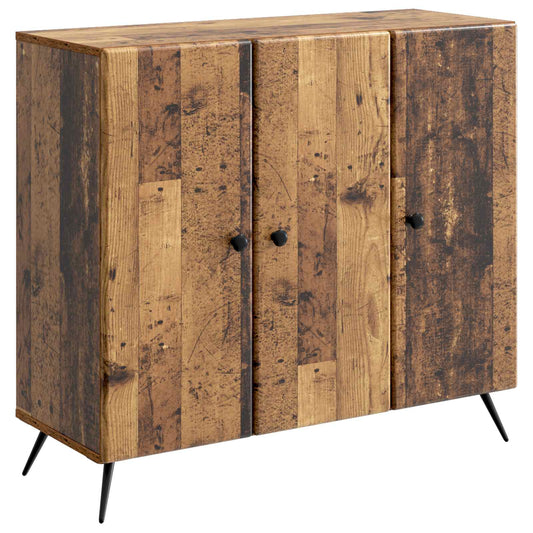 vidaXL Πλαϊνό γραφείο Παλαιωμένο ξύλο 89 x 34,5 x 80 εκ