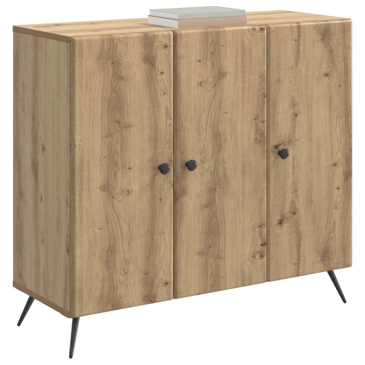 vidaXL Πλαϊνό γραφείο Artisan Δρυς 89 x 34,5 x 80 εκ