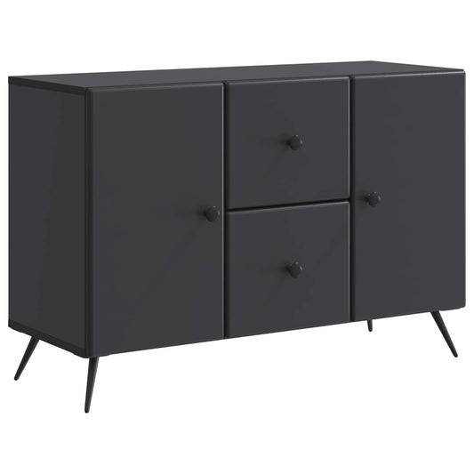 vidaXL Πλαϊνό γραφείο Μαύρο 89 x 34,5 x 60 εκ. Επεξεργασμένο Ξύλο