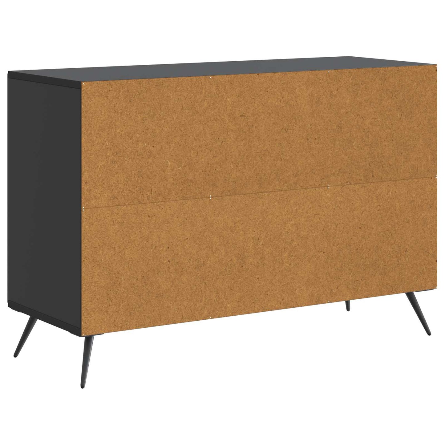 vidaXL Πλαϊνό γραφείο Μαύρο 89 x 34,5 x 60 εκ. Επεξεργασμένο Ξύλο