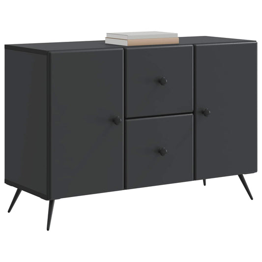 vidaXL Πλαϊνό γραφείο Μαύρο 89 x 34,5 x 60 εκ. Επεξεργασμένο Ξύλο