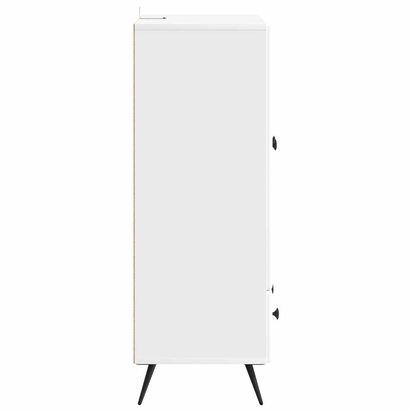 vidaXL Πλαϊνό γραφείο Λευκό 66 x 34,5 x 95 εκ. Επεξεργασμένο Ξύλο