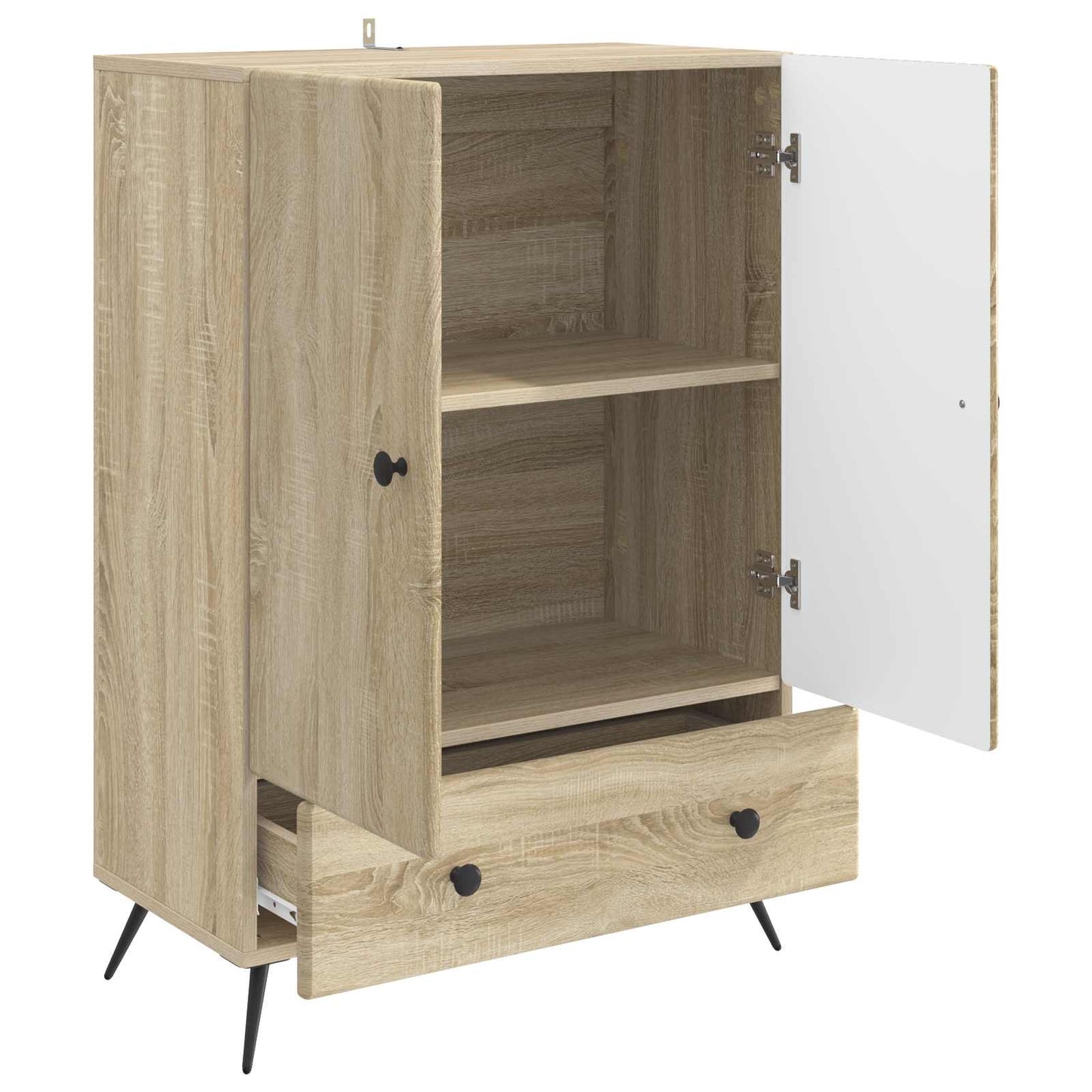 vidaXL Πλαϊνό γραφείο με συρτάρι Sonoma Δρυς 66 x 34,5 x 95 εκ.