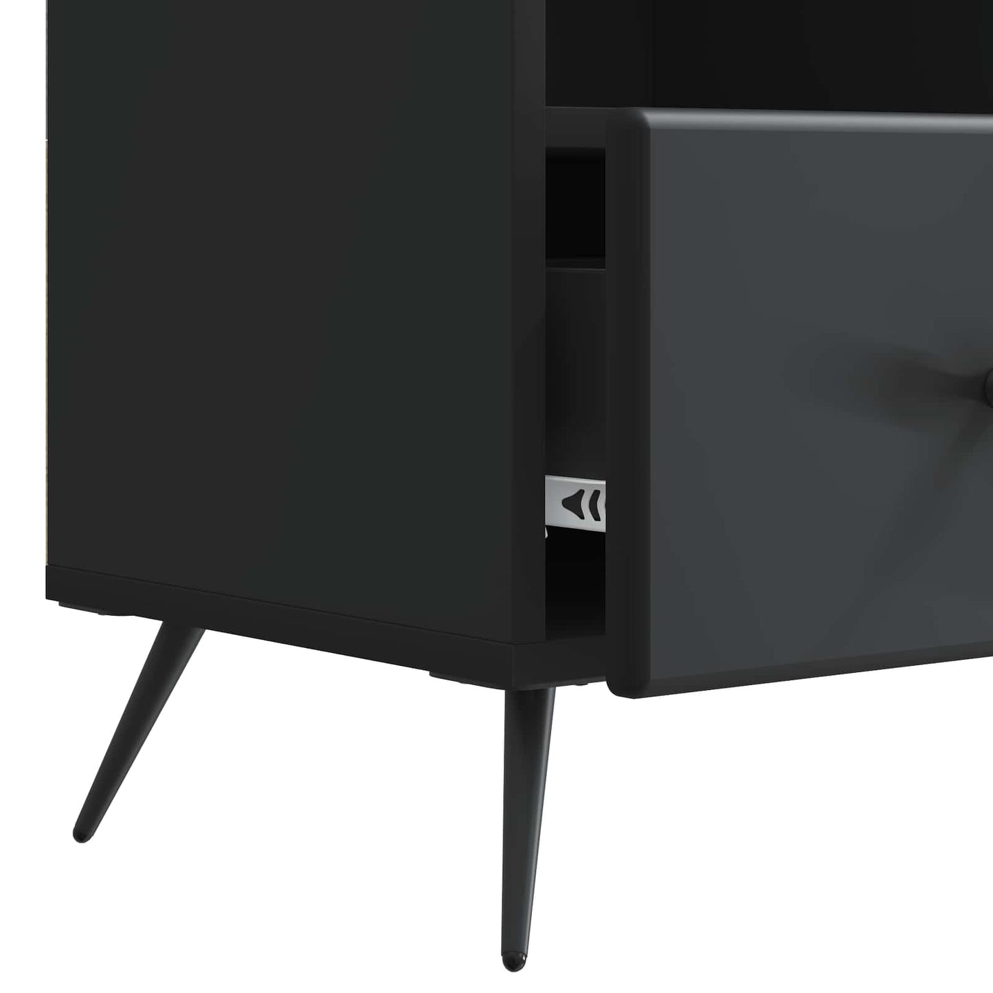 vidaXL Ντουλάπι TV Μαύρο 102 x 34,5 x 50 εκ. Επεξεργασμένο Ξύλο