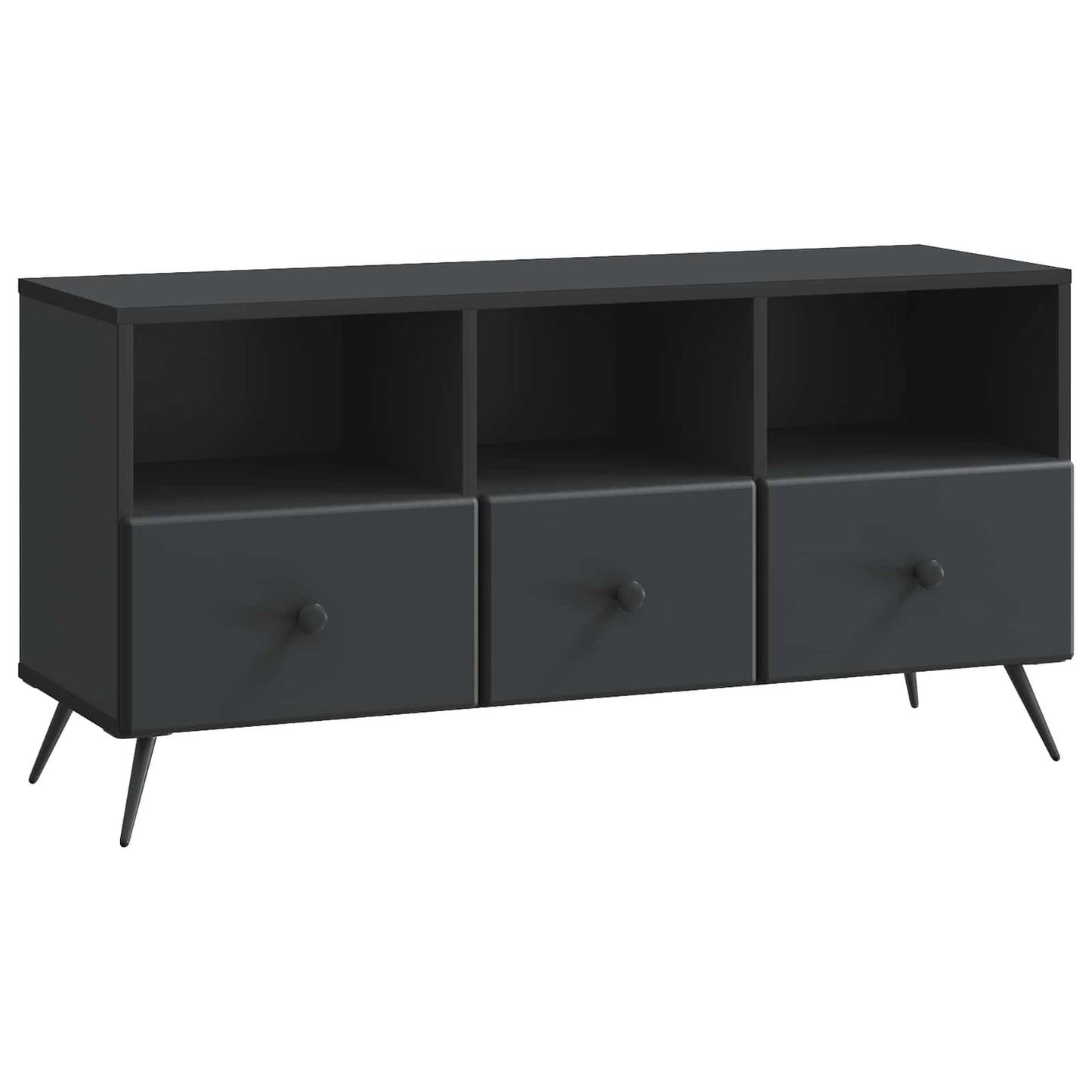 vidaXL Ντουλάπι TV Μαύρο 102 x 34,5 x 50 εκ. Επεξεργασμένο Ξύλο