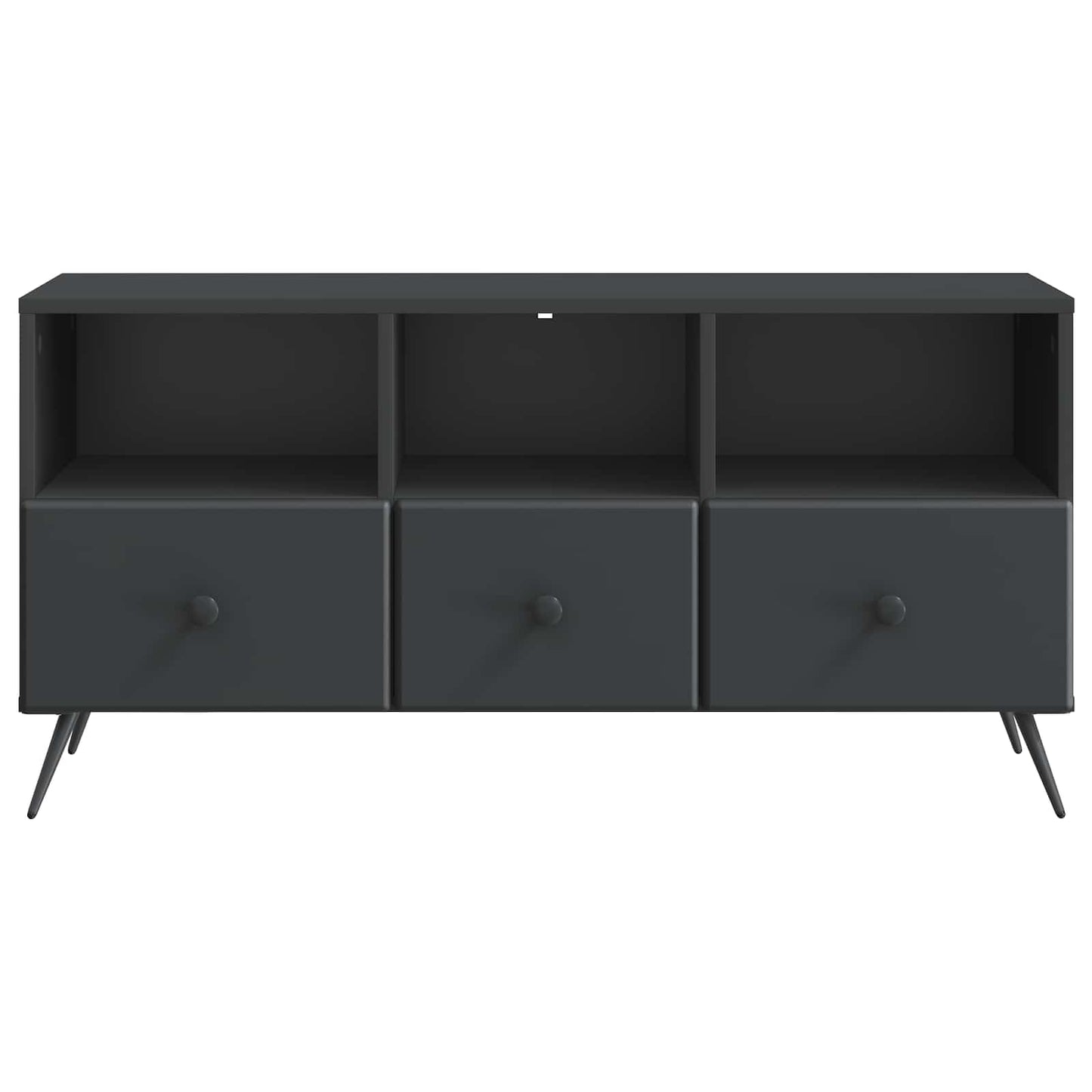 vidaXL Ντουλάπι TV Μαύρο 102 x 34,5 x 50 εκ. Επεξεργασμένο Ξύλο