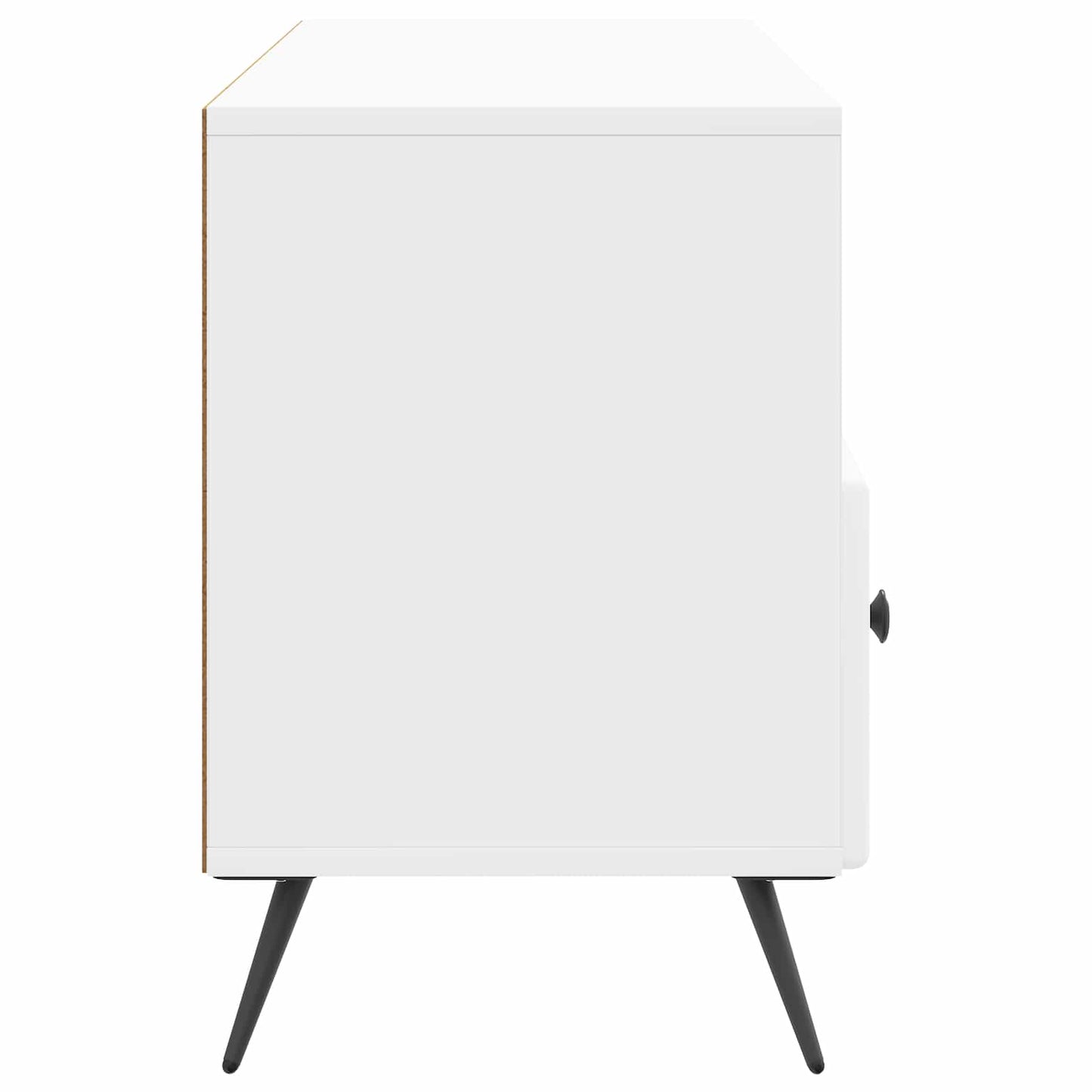 vidaXL Ντουλάπι TV με συρτάρι Γυαλιστερό Λευκό 102 x 34,5 x 50 εκ.
