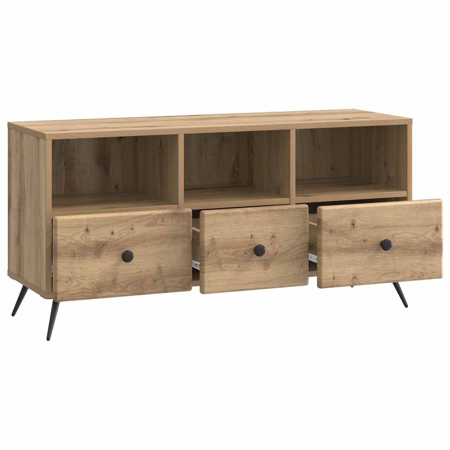 vidaXL Ντουλάπι TV Artisan Δρυς 102 x 34,5 x 50 εκ. Επεξεργασμένο Ξύλο