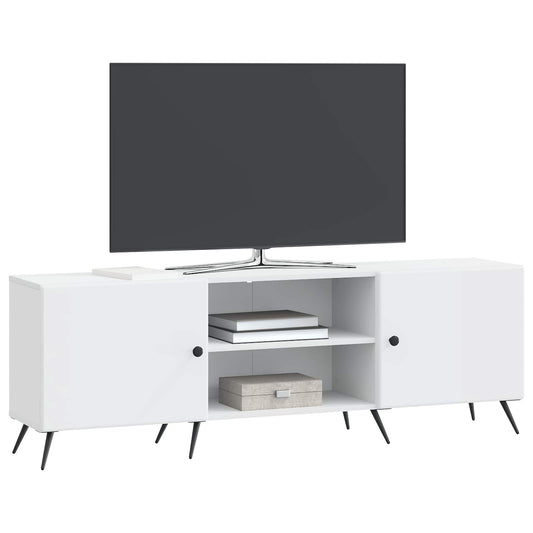 vidaXL Ντουλάπι TV Λευκό 150 x 31 x 50 εκ. Επεξεργασμένο Ξύλο