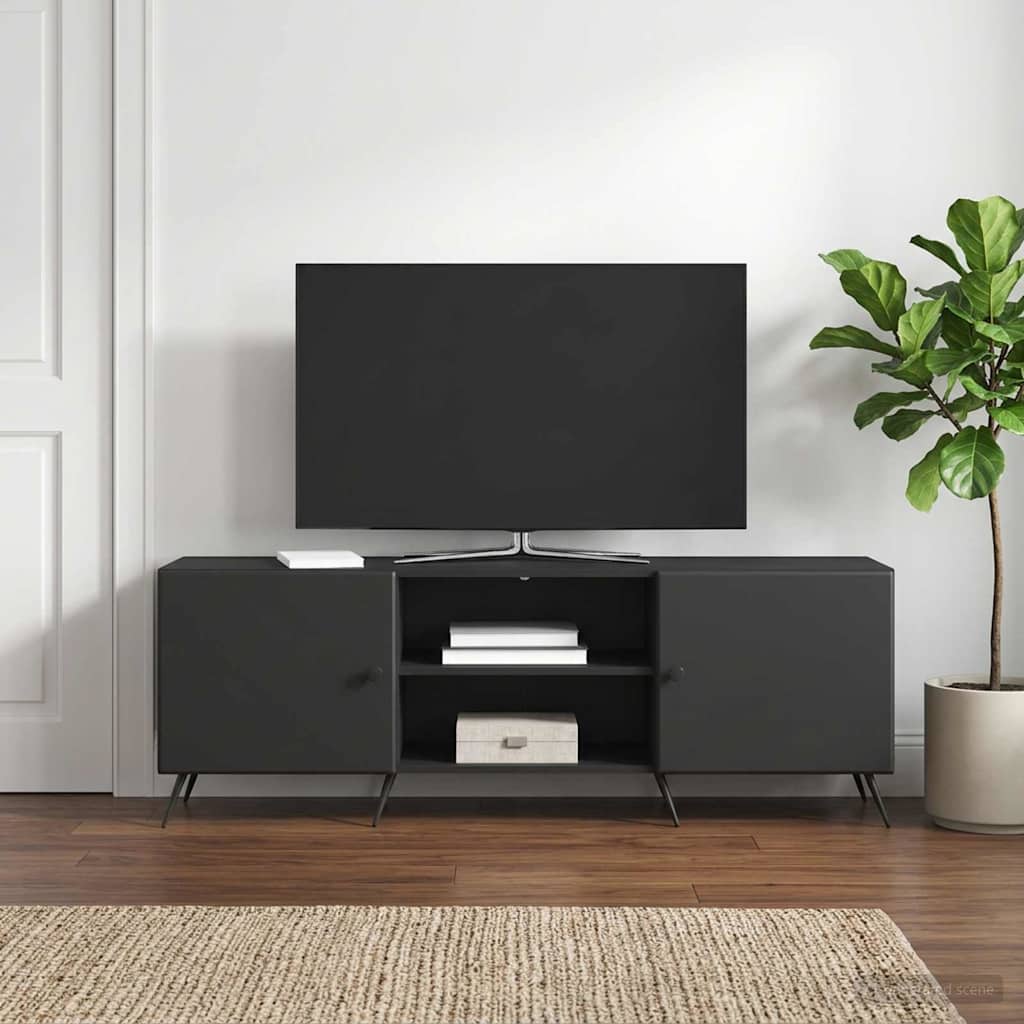 vidaXL Ντουλάπι TV 150 x 31 x 50 εκ. Μαύρο Επεξεργασμένο Ξύλο