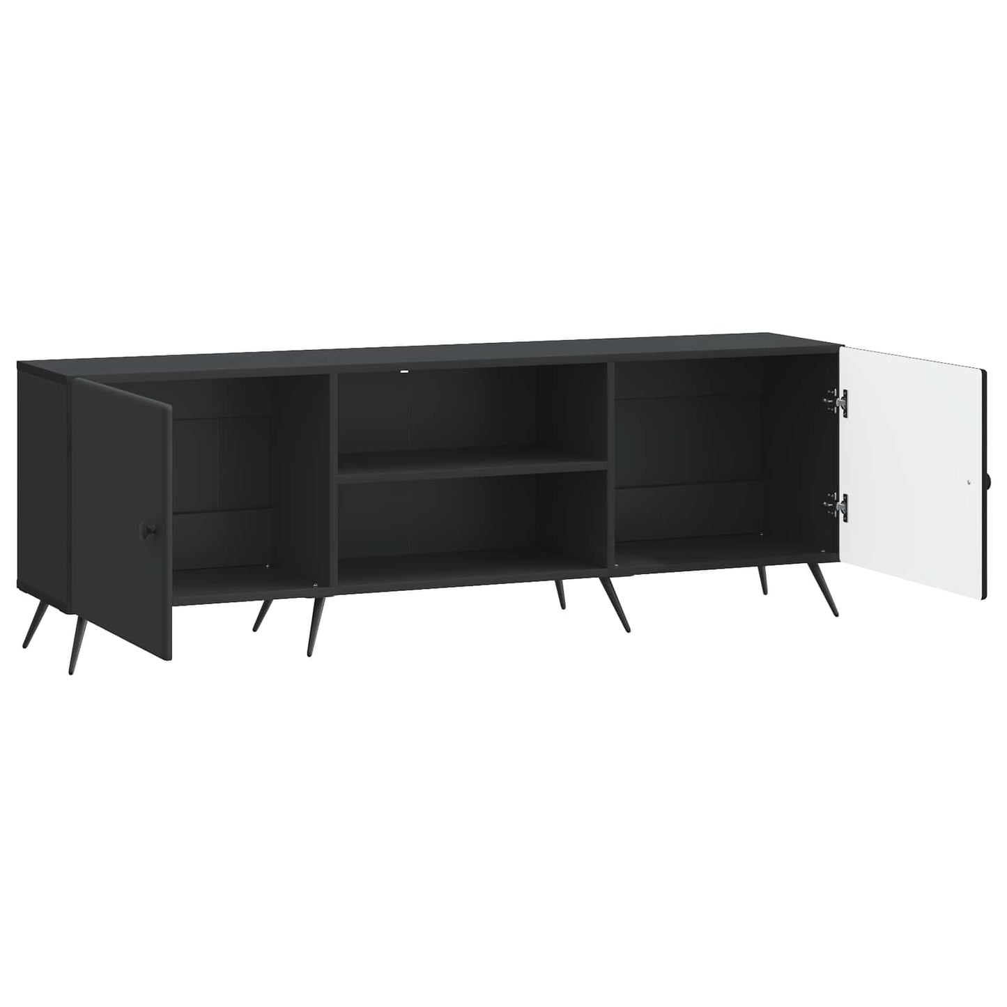 vidaXL Ντουλάπι TV Μαύρο 150 x 31 x 50 εκ. Επεξεργασμένο Ξύλο
