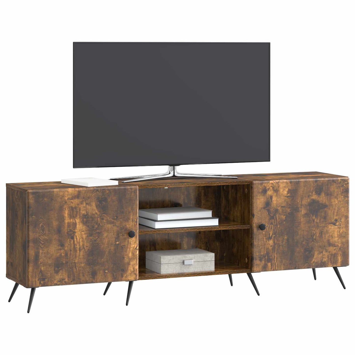 vidaXL Ντουλάπι TV Καπνισμένο Ξύλο Δρυός 150 x 31 x 50 εκ.