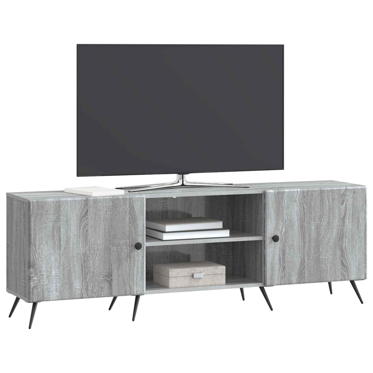 vidaXL Ντουλάπι TV 150 x 31 x 50 εκ. Γκρι Sonoma Επεξεργασμένο Ξύλο