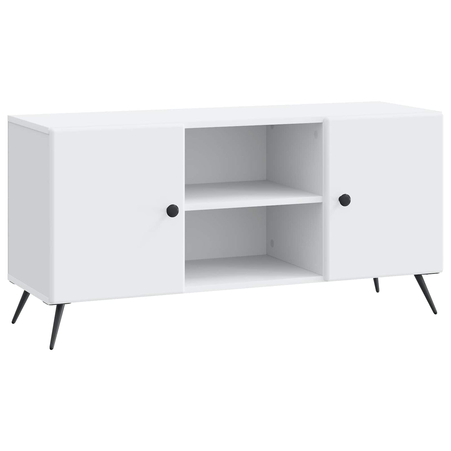 vidaXL Ντουλάπι TV Λευκό 102 x 34,5 x 50 εκ. Επεξεργασμένο Ξύλο