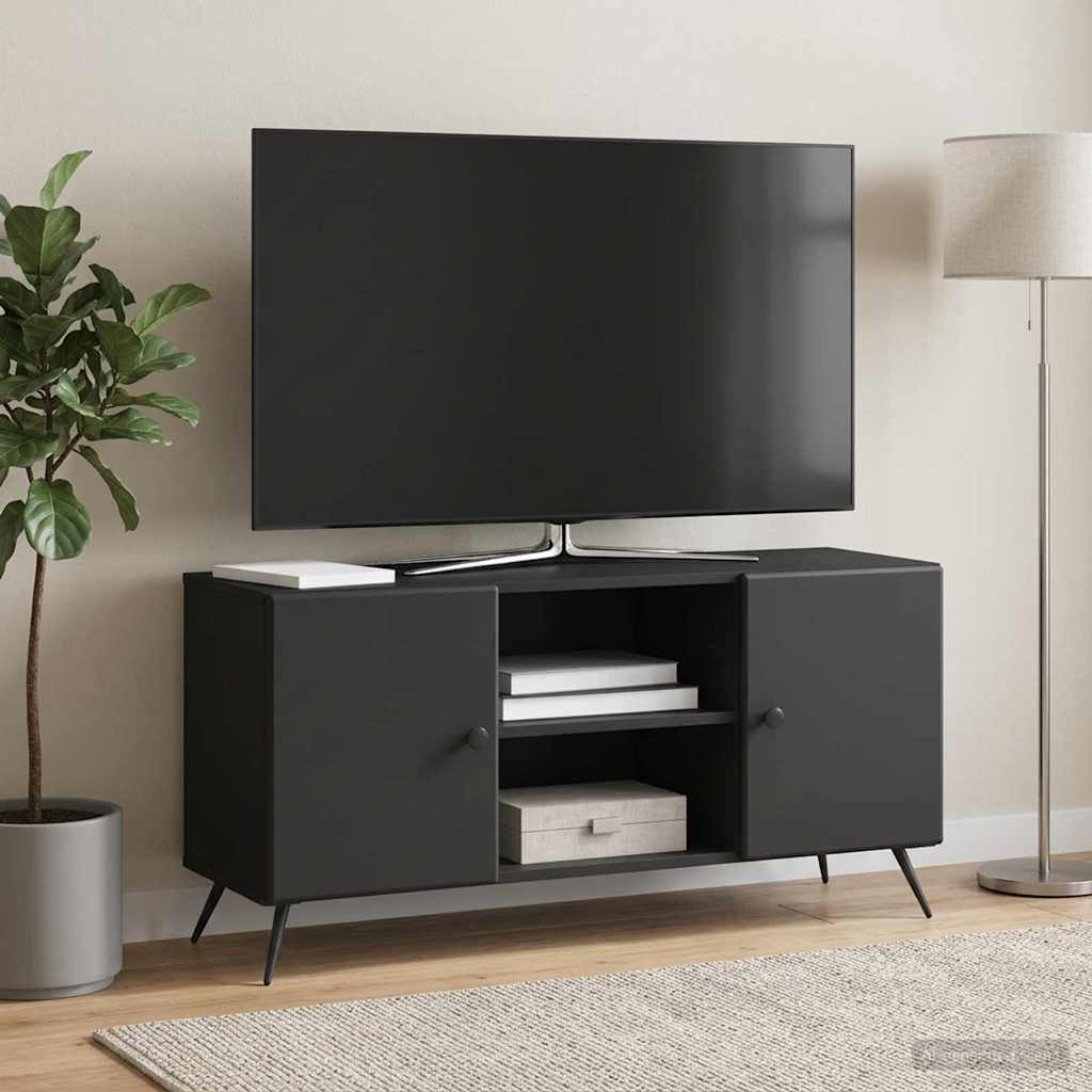 vidaXL Ντουλάπι TV 102 x 34,5 x 50 εκ. Μαύρο Επεξεργασμένο Ξύλο