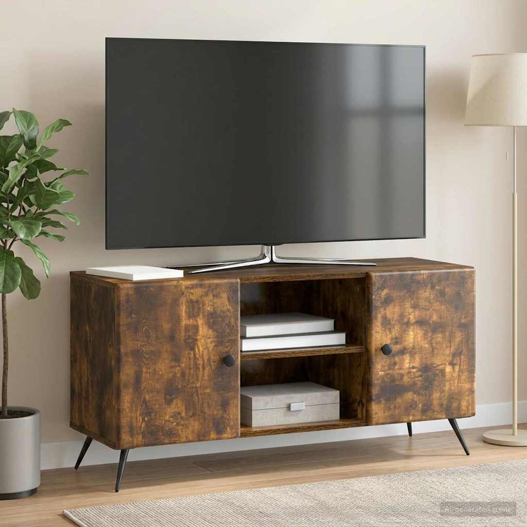 vidaXL Ντουλάπι TV 102 x 34,5 x 50 εκ. Καπνισμένο Ξύλο Δρυός