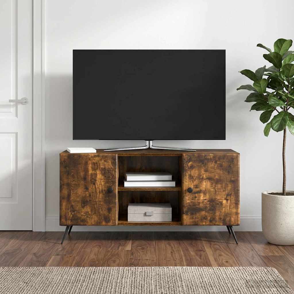 vidaXL Ντουλάπι TV 102 x 34,5 x 50 εκ. Καπνισμένο Ξύλο Δρυός
