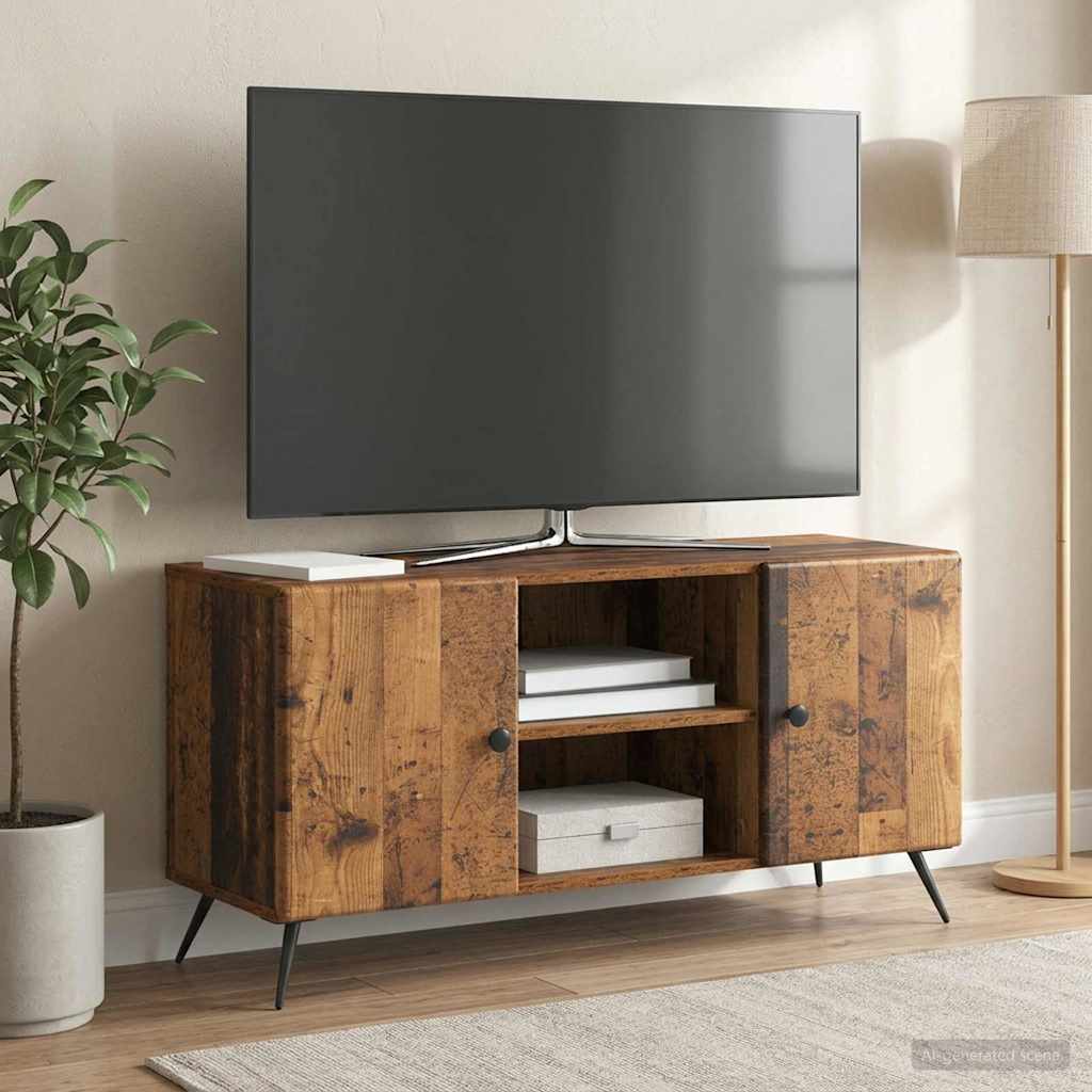 vidaXL Ντουλάπι TV 102 x 34,5 x 50 εκ. Παλαιωμένο ξύλο