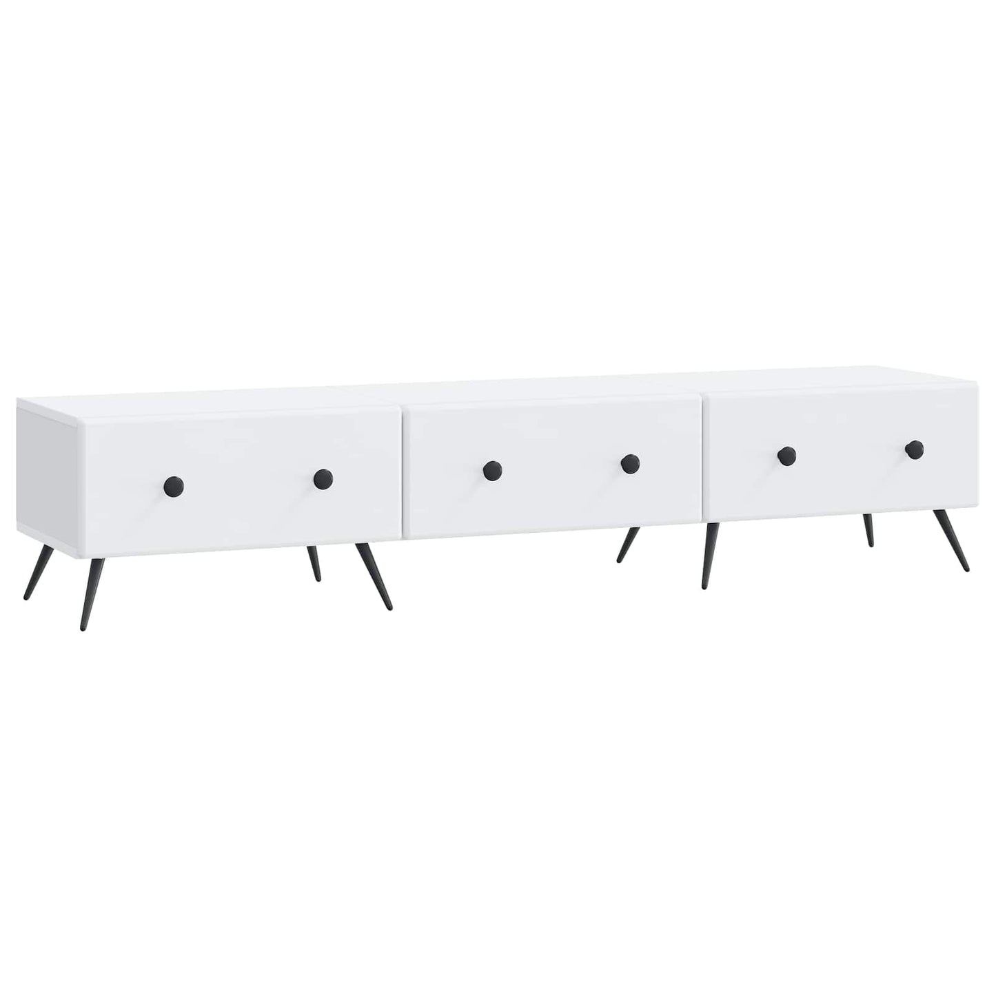 vidaXL Ντουλάπι TV Λευκό 147 x 34,5 x 30 εκ Επεξεργασμένο Ξύλο