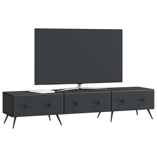 vidaXL Ντουλάπι TV Μαύρο 147 x 34,5 x 30 εκ Επεξεργασμένο Ξύλο