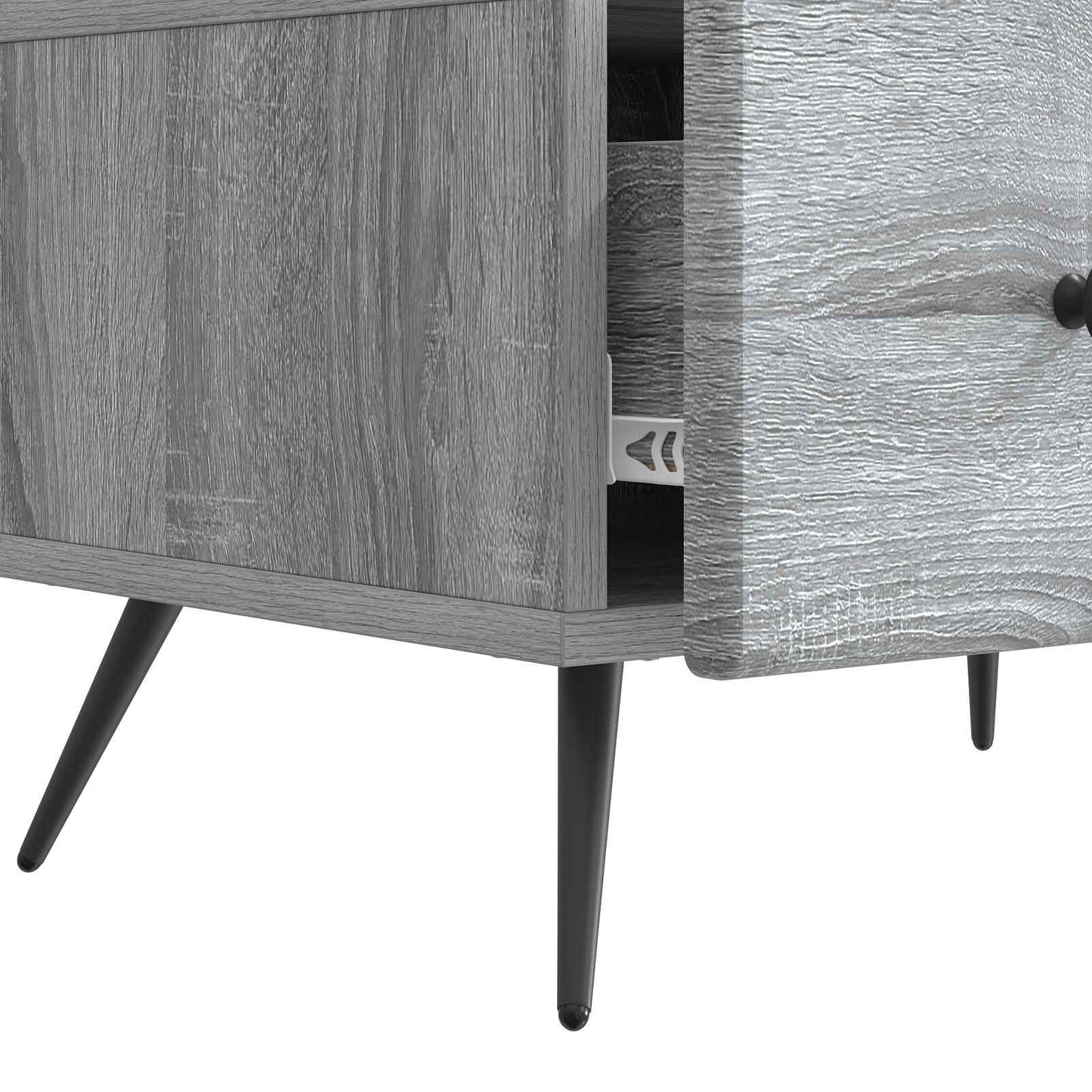 vidaXL Ντουλάπι TV Γκρι Sonoma 147 x 34,5 x 30 εκ Επεξεργασμένο Ξύλο