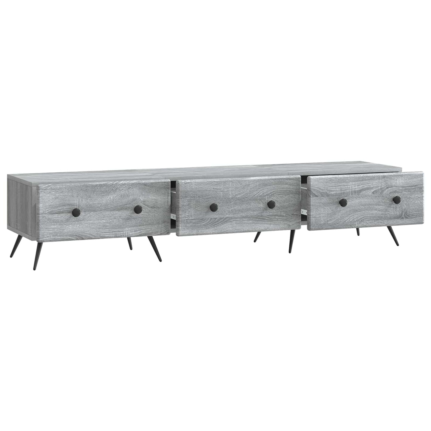 vidaXL Ντουλάπι TV Γκρι Sonoma 147 x 34,5 x 30 εκ Επεξεργασμένο Ξύλο