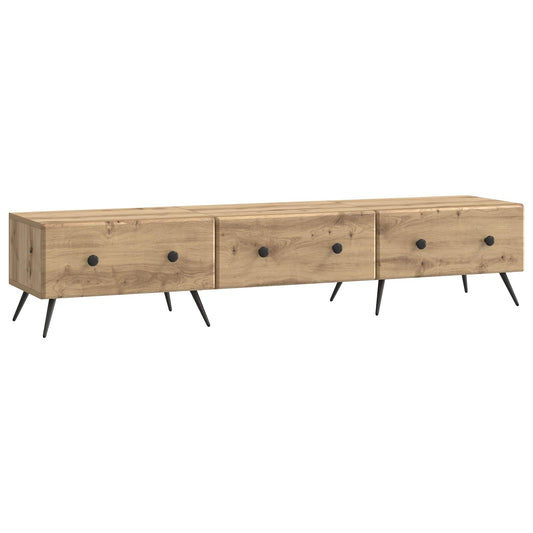 vidaXL Ντουλάπι TV Artisan Δρυς 147 x 34,5 x 30 εκ Επεξεργασμένο Ξύλο