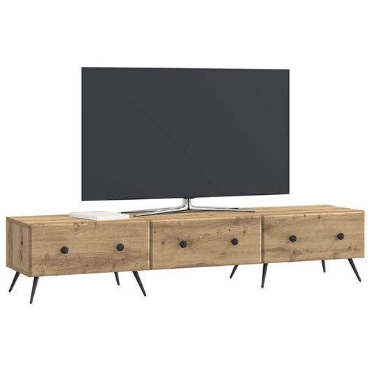 vidaXL Ντουλάπι TV Artisan Δρυς 147 x 34,5 x 30 εκ Επεξεργασμένο Ξύλο