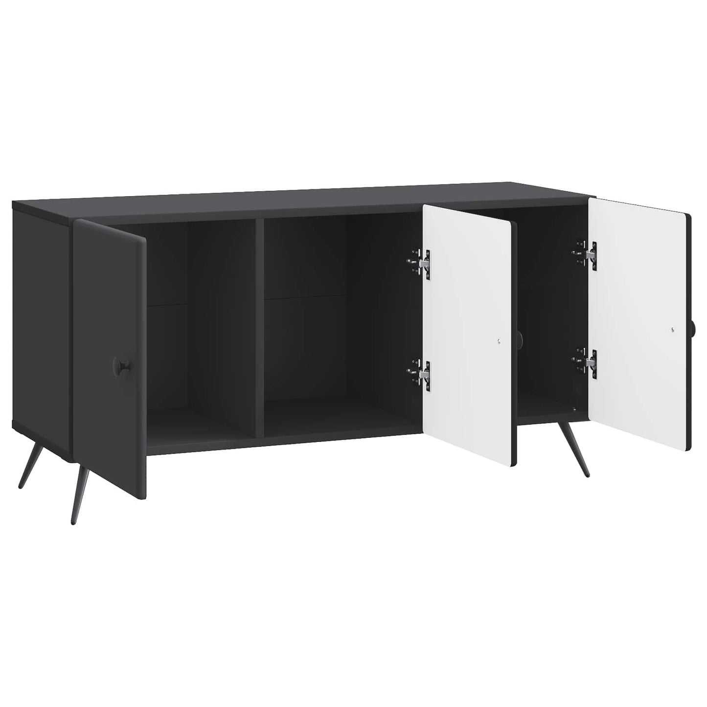 vidaXL Ντουλάπι TV Μαύρο 99 x 34,5 x 50 εκ. Επεξεργασμένο Ξύλο