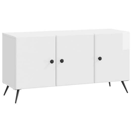 vidaXL Ντουλάπι TV Γυαλιστερό Λευκό 99 x 34,5 x 50 εκ.