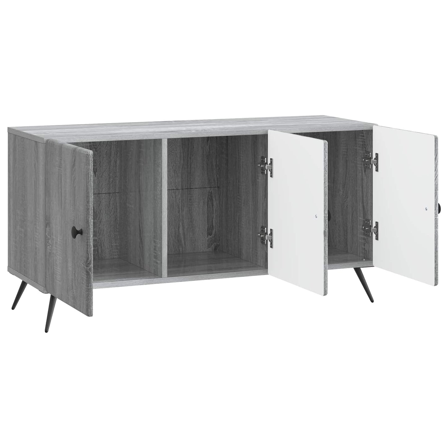 vidaXL Ντουλάπι TV Γκρι Sonoma 99 x 34,5 x 50 εκ. Επεξεργασμένο Ξύλο
