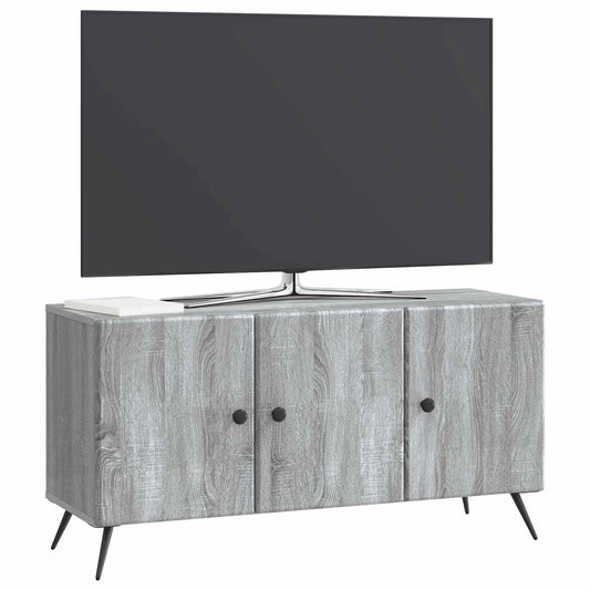 vidaXL Ντουλάπι TV Γκρι Sonoma 99 x 34,5 x 50 εκ. Επεξεργασμένο Ξύλο